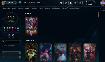 Full Acesso - 113 Skins - 150 Campeões - Level 270 - 25 Mil Essencia Azul