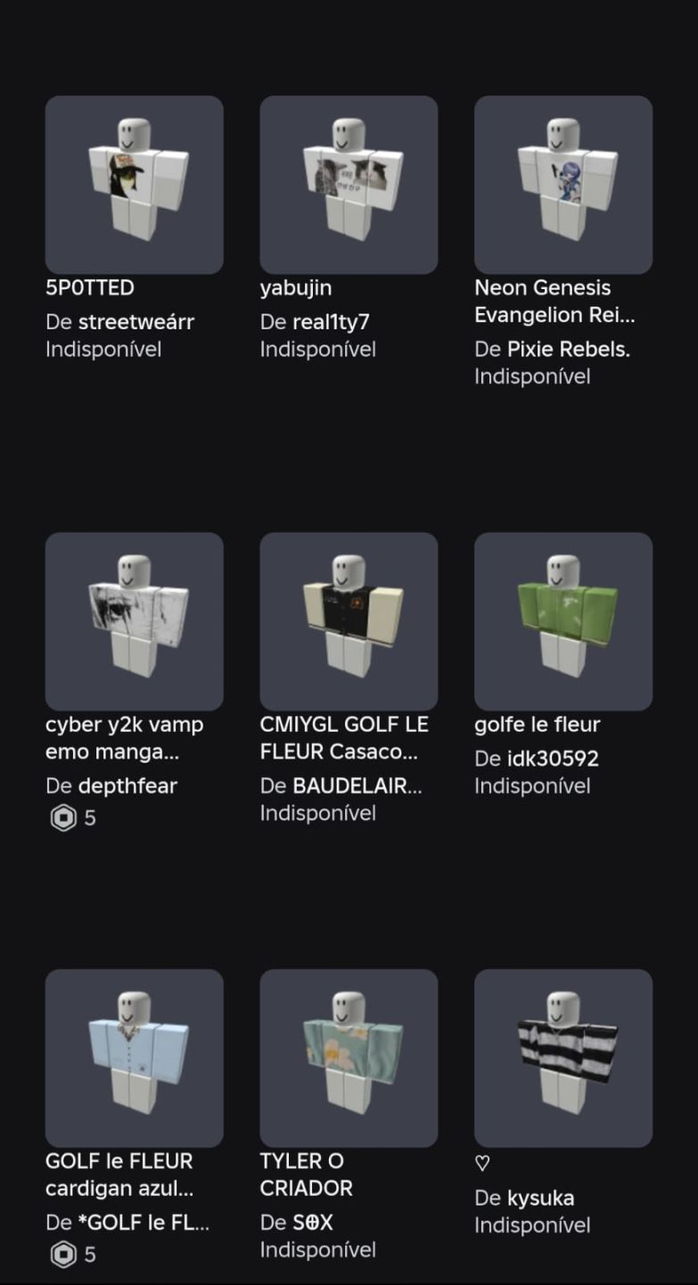 Conta roblox