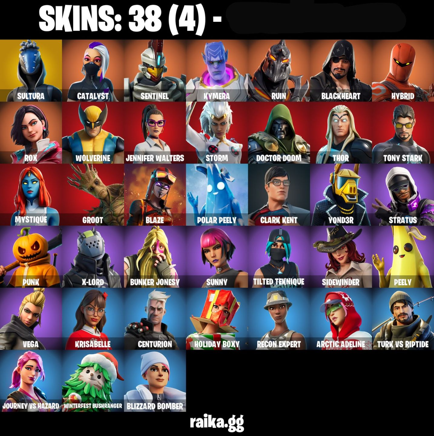 38 SKINS + MÍTICA + FOICE + CLARK KENT + 1 EMAIL