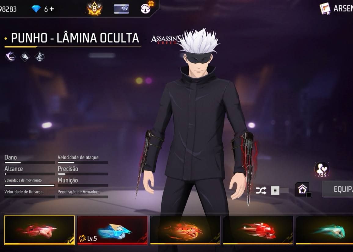 CONTA FF FULL GEMADA COM ASSASSINS CREED, TODOS TOP CRIMINAIS, MANDELA, 12 EVO