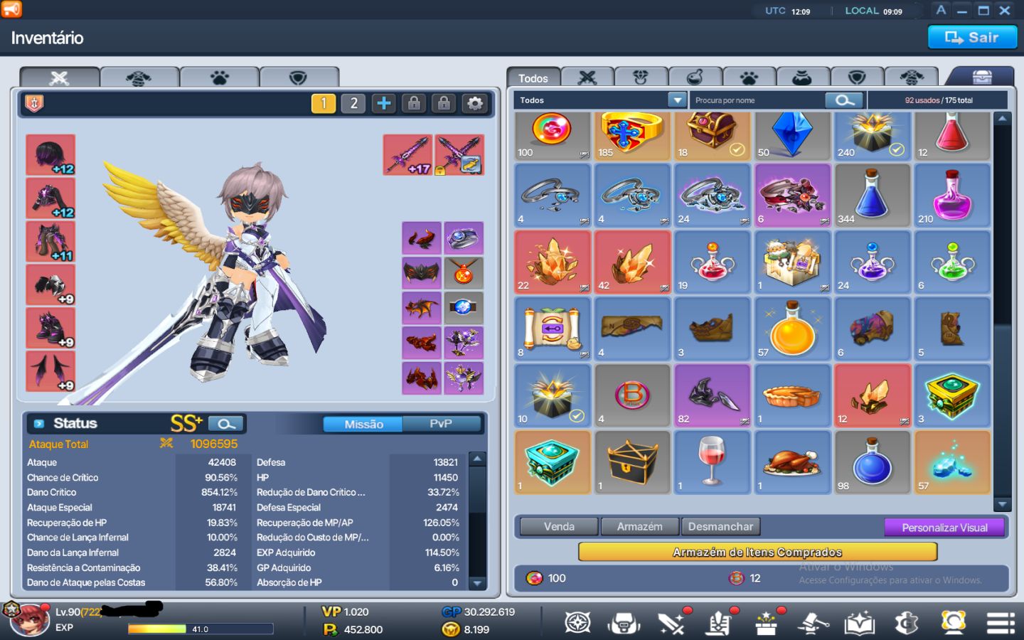 Grand Chase Classic | CLV 722 | 10 Cartas Reaper | Full Set Void | Conta End Gam