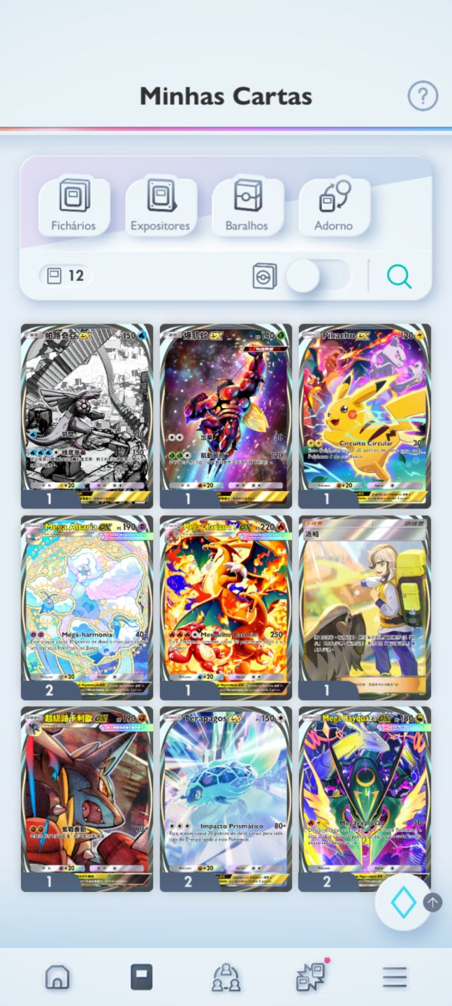 PROMOÇÃO Conta Pokémon TCG com 4 cartas douradas e mto mais, confira fotos!