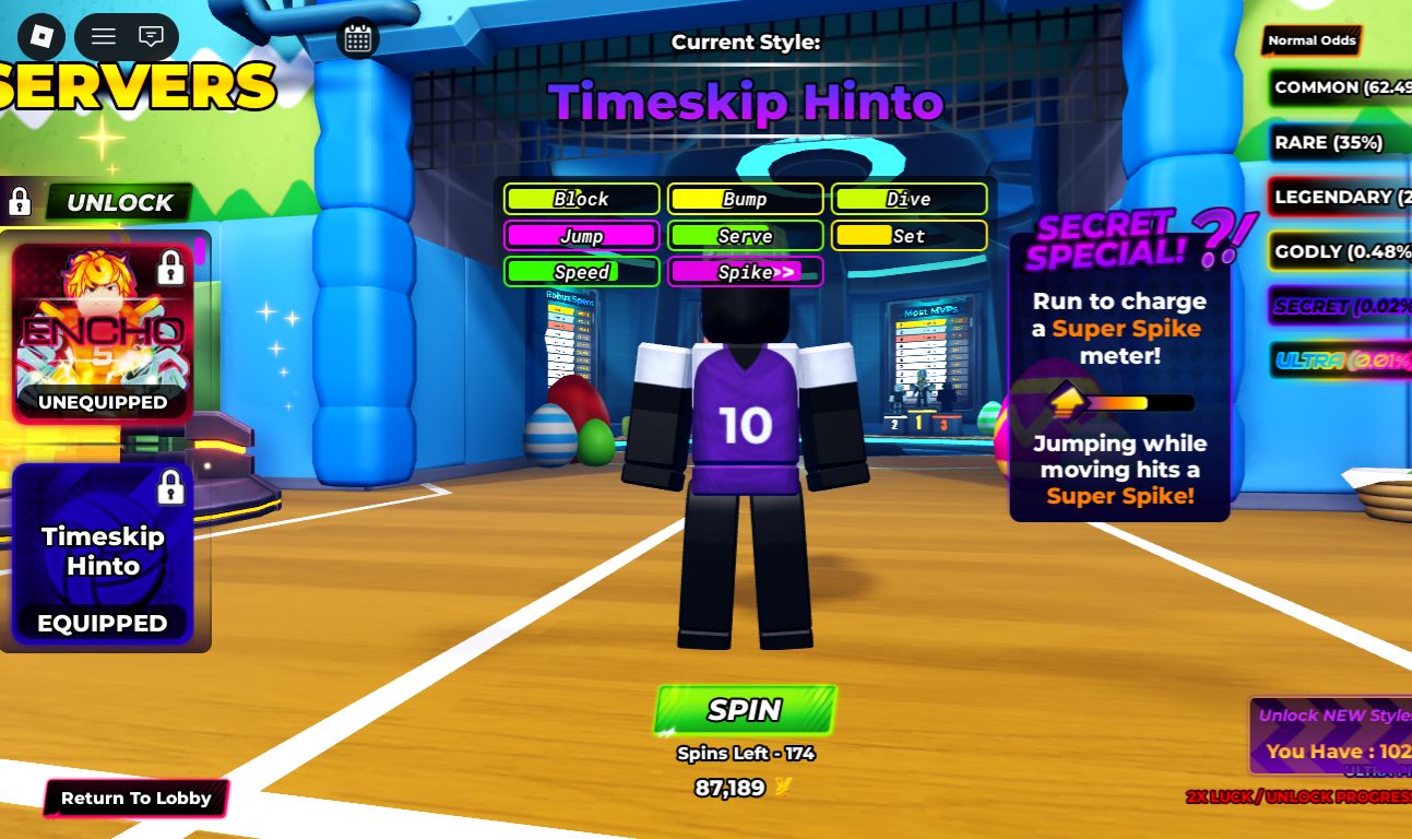 Conta de volleyball legends com [ TSH + AKARI + ENCHO + SANJU ] level + 130