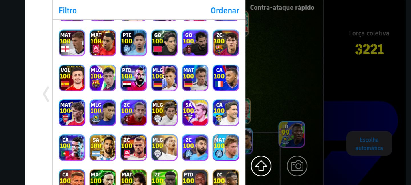 CONTA DE EFOOTBALL