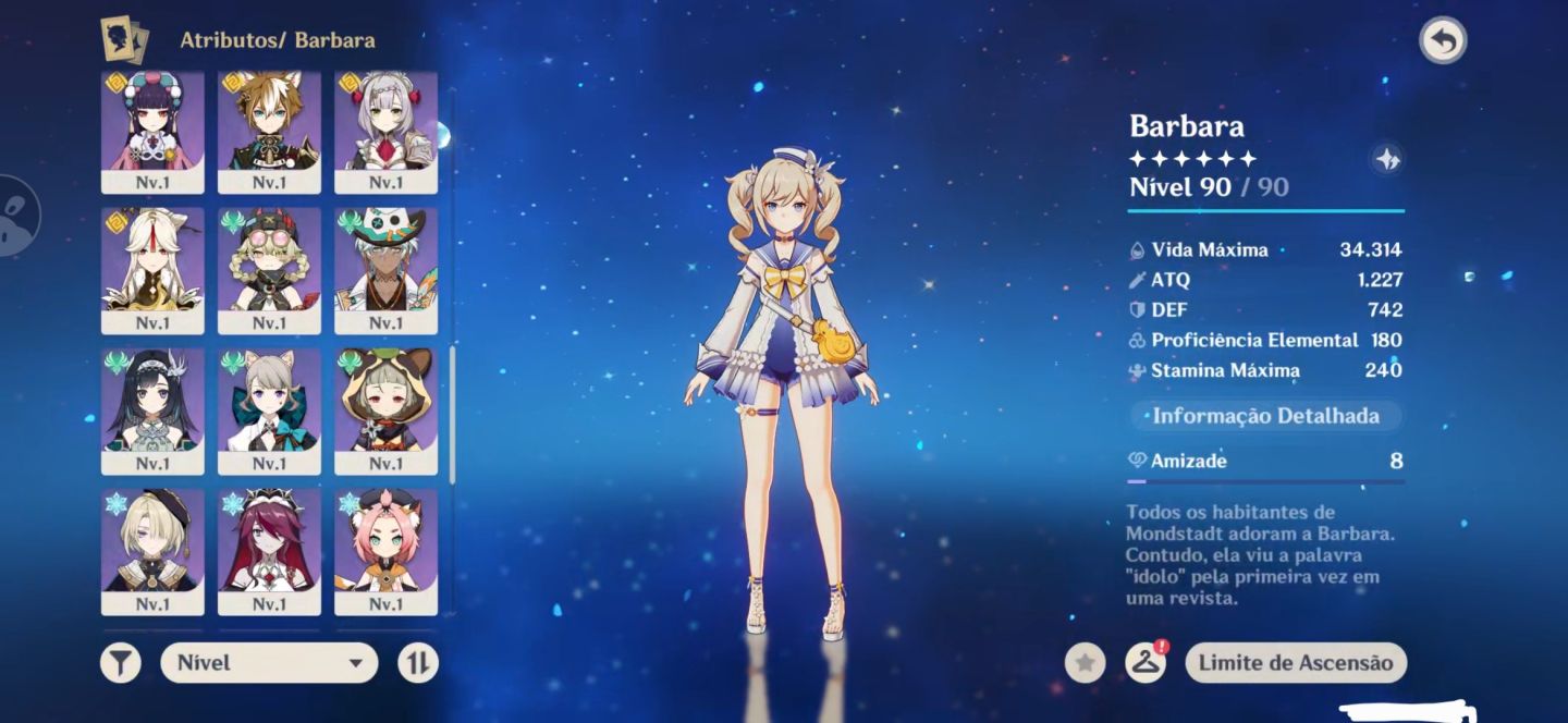Conta Genshin Impact - AR 56 16 5 Estrelas - 6 Armas 5 Estrelas