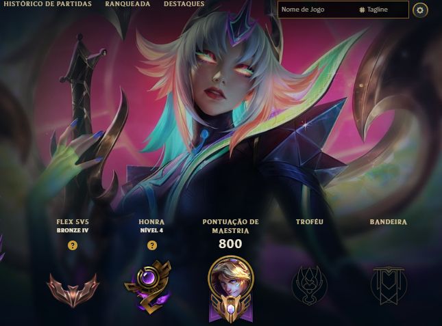 Conta LoL com viego exaltado e +200 skins