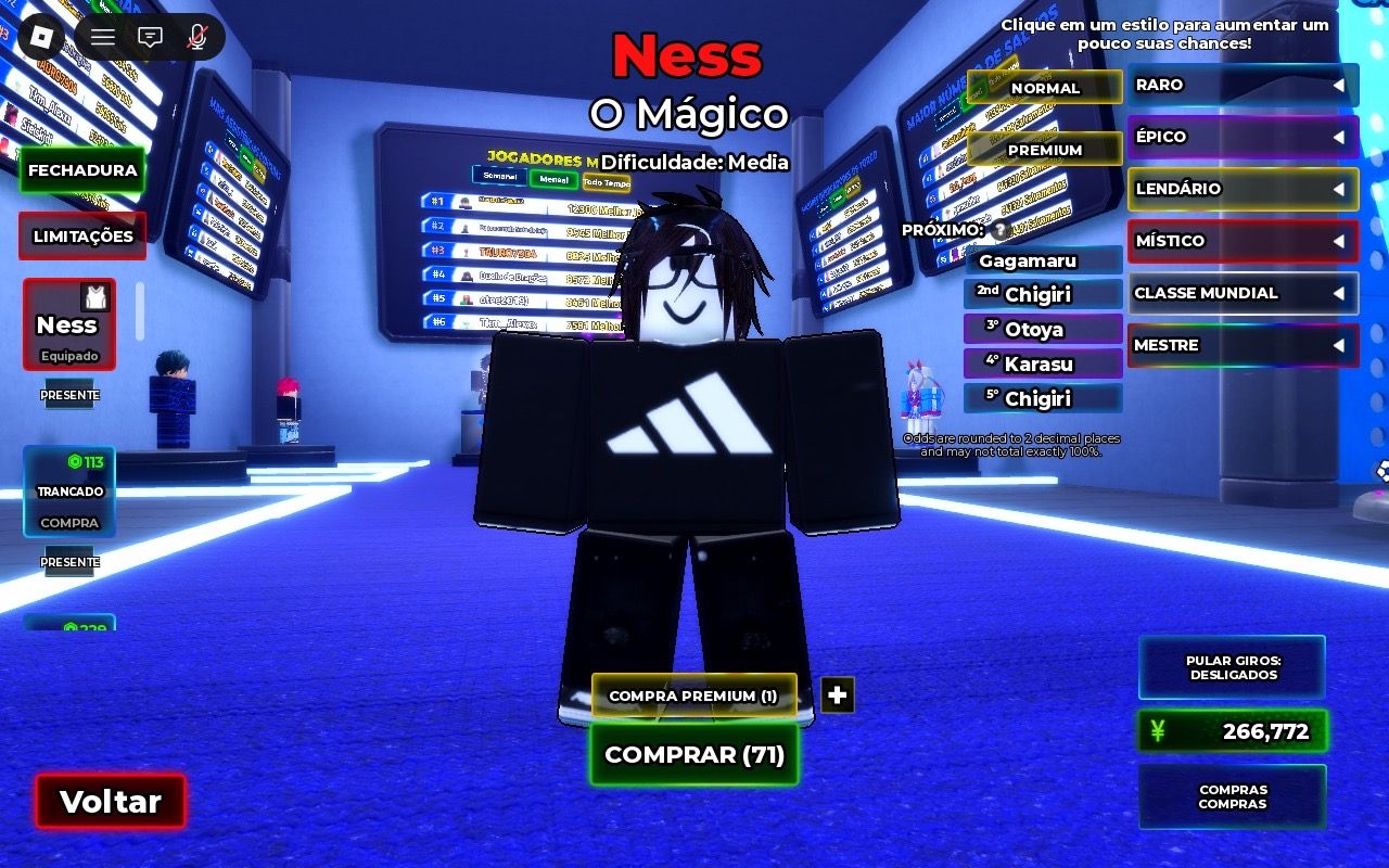 CONTA ROBLOX ( tem mais coisas em jogos e skins q n foi mostrado)