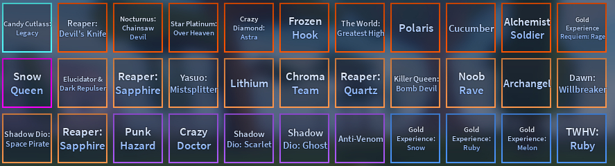 Skin e Specs de a universal time