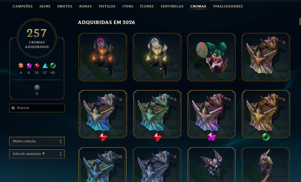 Conta reset grão mestre, atual mestre +1000 skins + skin jinx fragmentada arcane