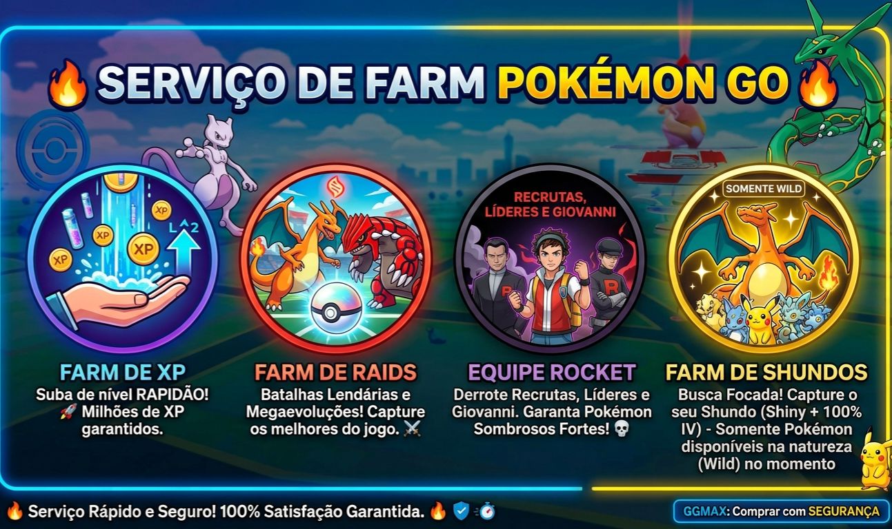 RAID | XP | SHUNDOS | Equipe Rocket | Pokemon go