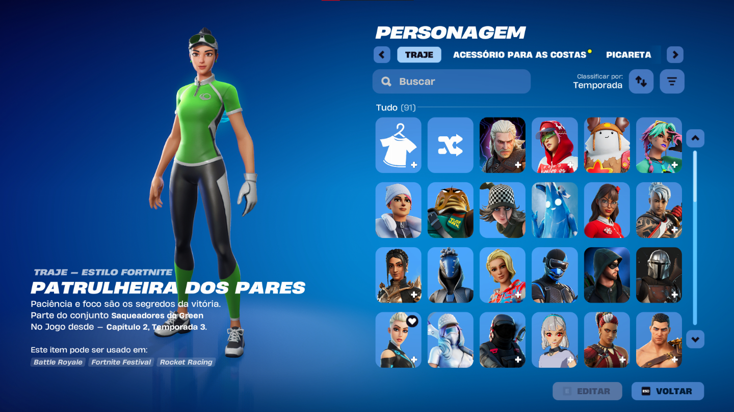 Conta fortnite primeiro dono