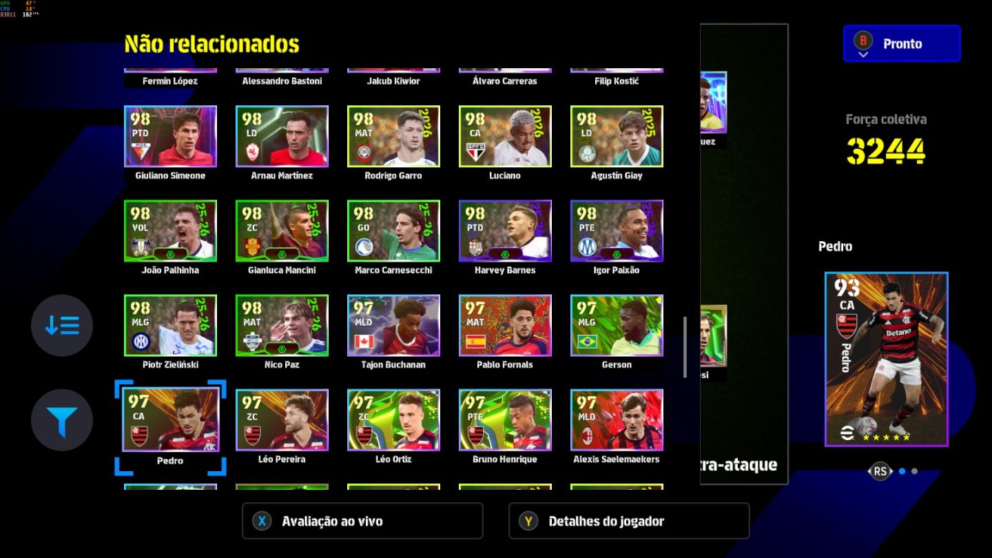 Conta PC Steam Del Piero Blitz 107, Totti 108, James R. 105 Blitz e CIA