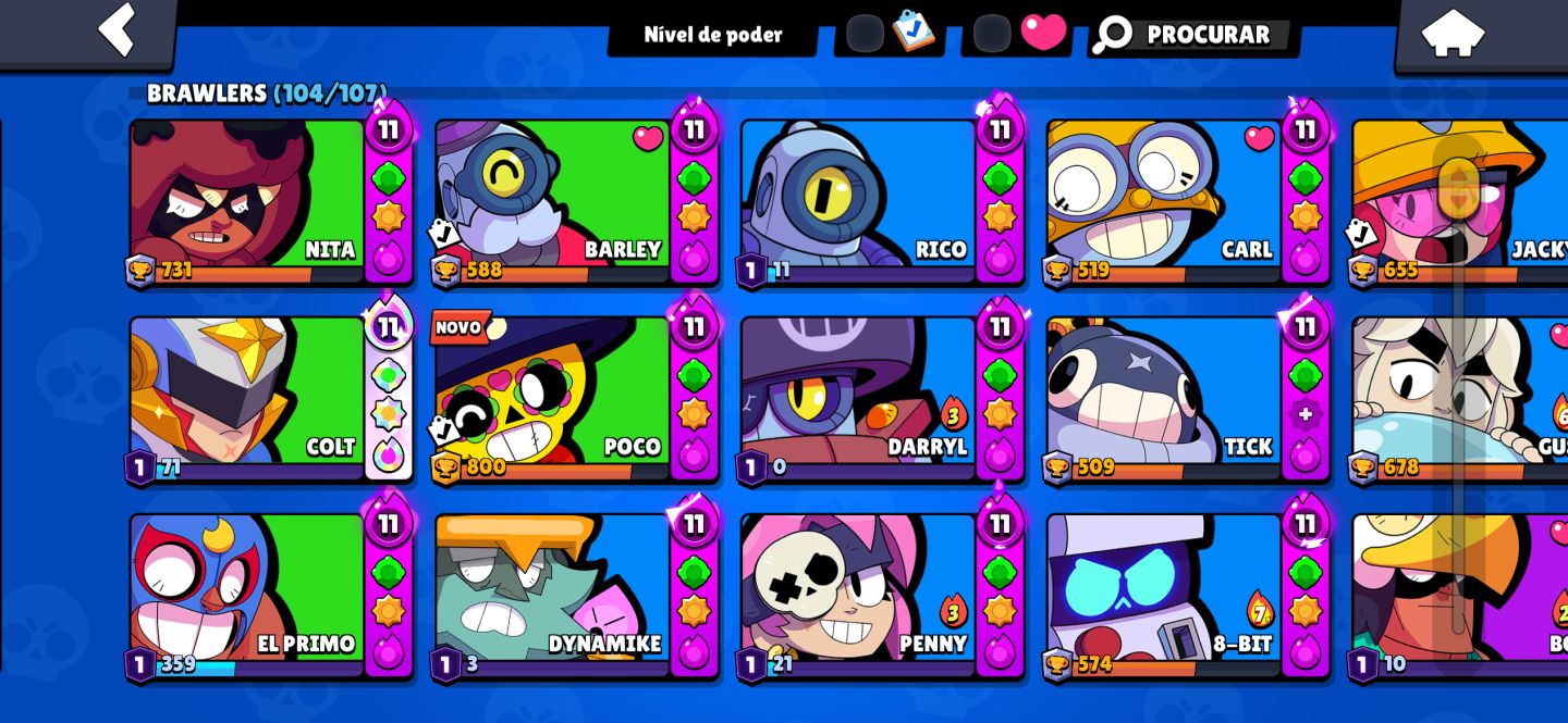 Conta Brawl stars de 2020 upada.