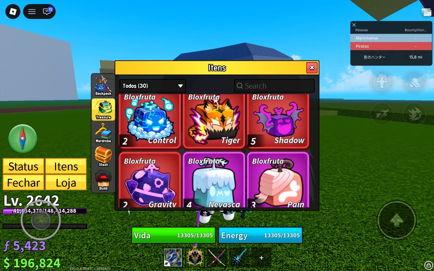 Conta blox fruits