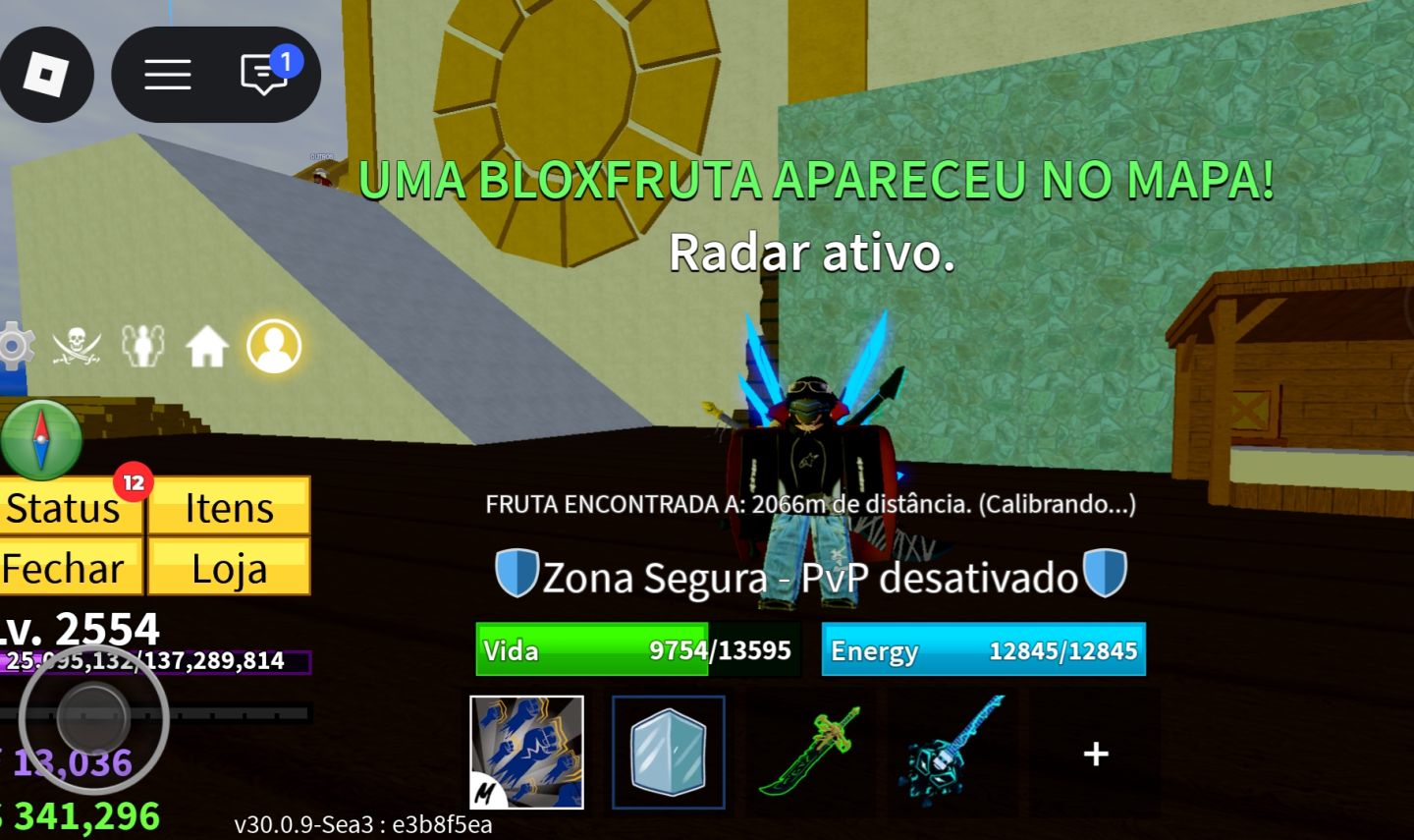 Conta de Roblox/Bloxfruis com vários itens e gamepasses