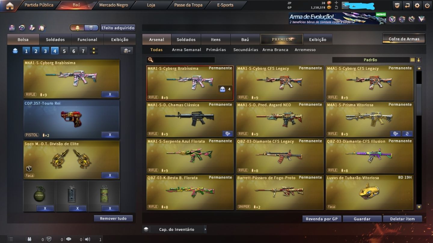 Conta de Crossfire com varias vips