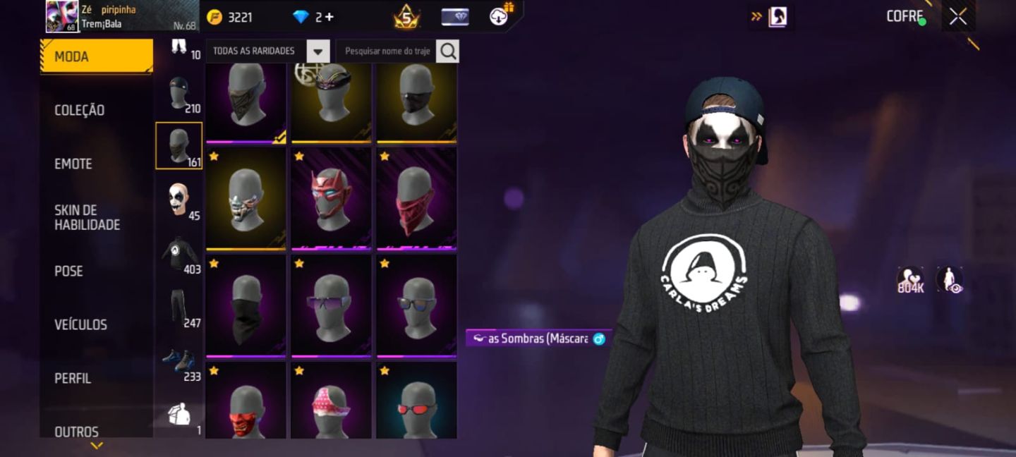 Conta FreeFire Rara (Preço Ngeociavél)