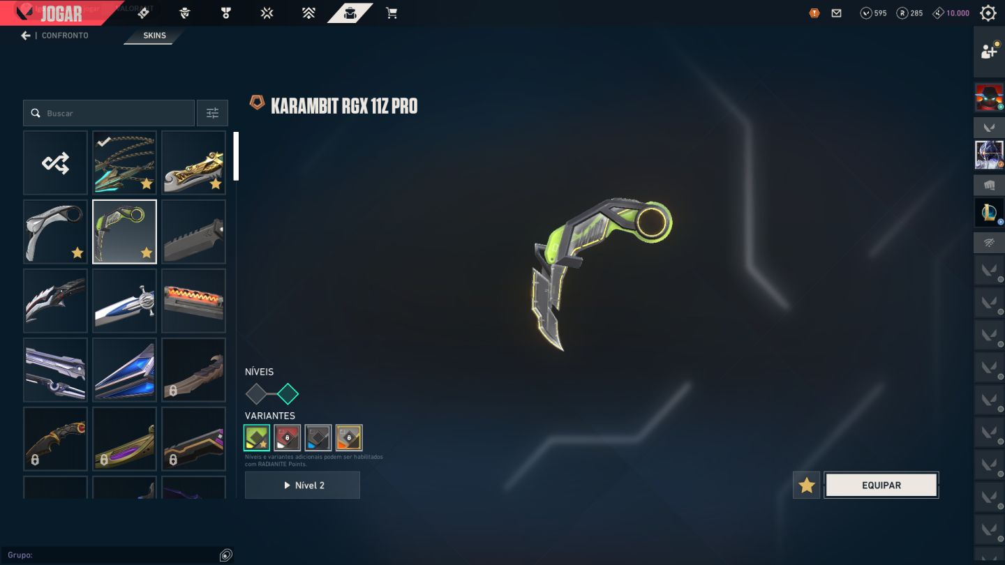 VALORANT | 9 Facas, Karambit RGX e Íon, Araxys, Prelúdio do Caos + LOUD VCT 2025