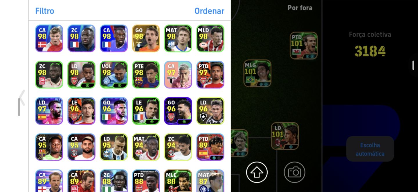 Conta efootball com pele 109