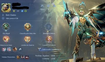 Conta de ML com 72 skins totais.
