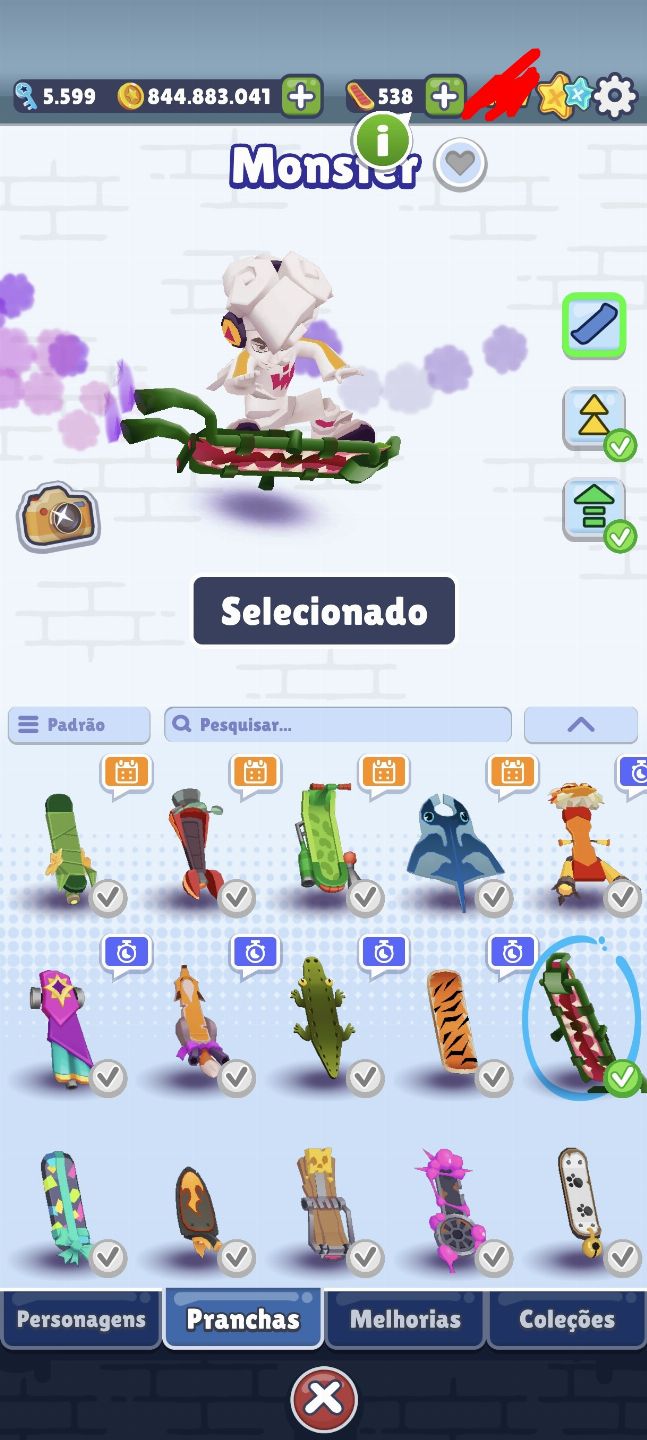 Conta rara Subway Surfers todos os personagens + 5000 chaves (2012)