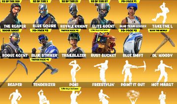 CONTA FORTNITE OG S2 S3 TAKE THE L, FRESH, FRESTYLYIN , BAILA
