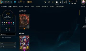 FULL ACESSO - 79 SKINS - 160 CAMPEÕES - LEVEL 131 - 10 MIL ESSENCIA AZUL