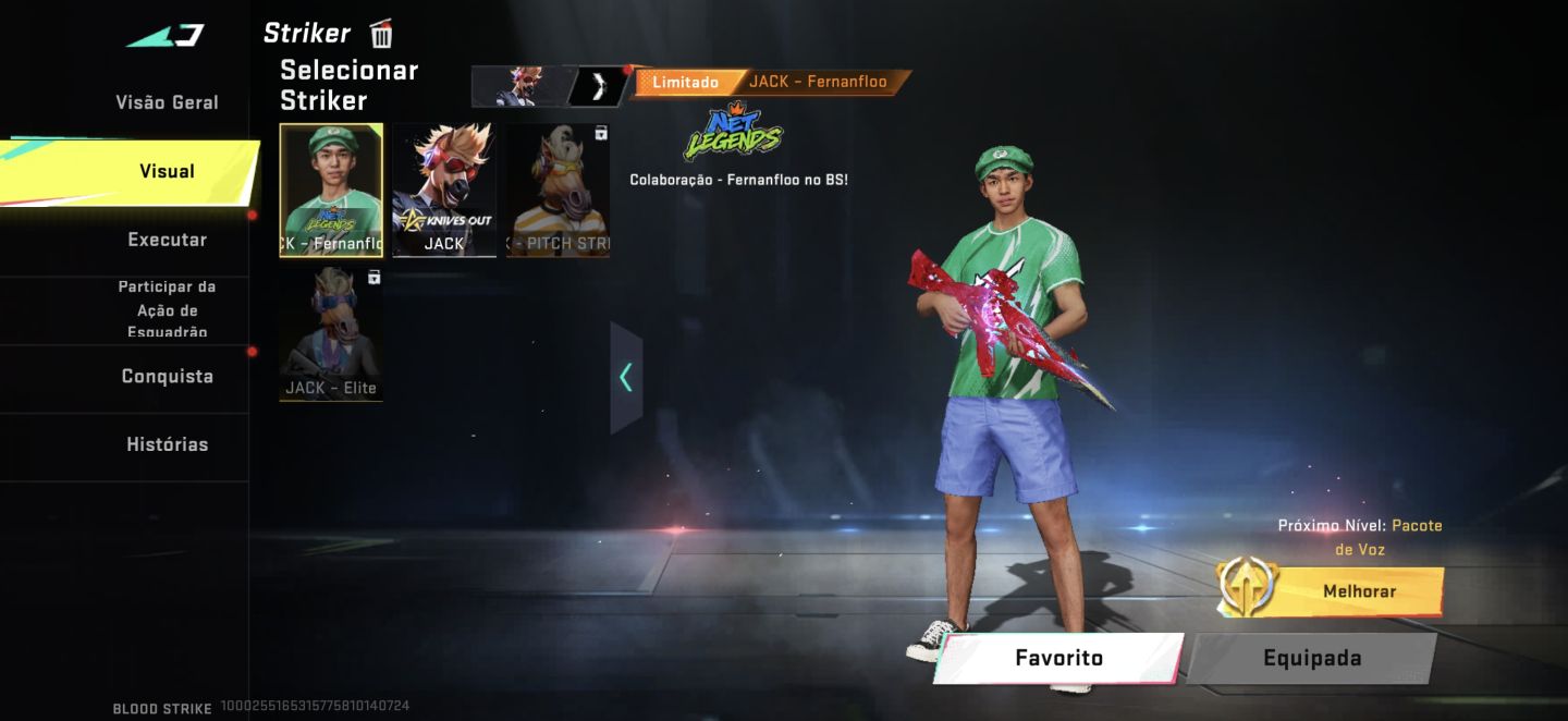 CONTA DE blood strike completinha pronta pra jogar