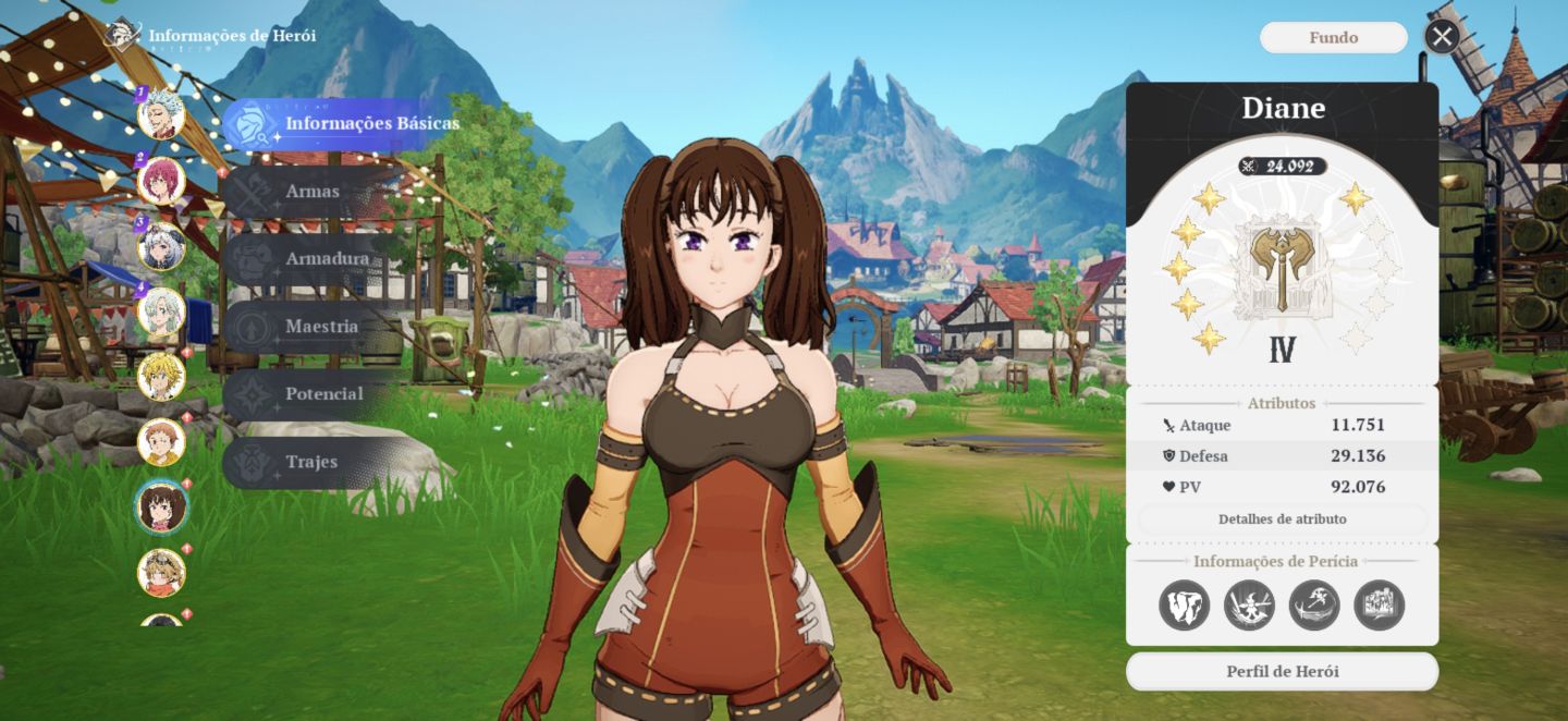 Conta do seven deadly Sins origins com muitos ssr