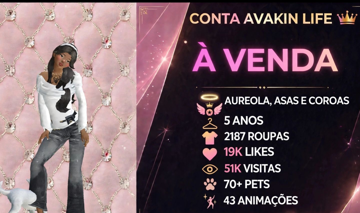 CONTA AVK - NÍVEL 49 - MISTA - 5 ANOS