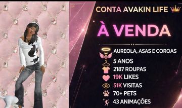 CONTA AVK - NÍVEL 49 - MISTA - 5 ANOS
