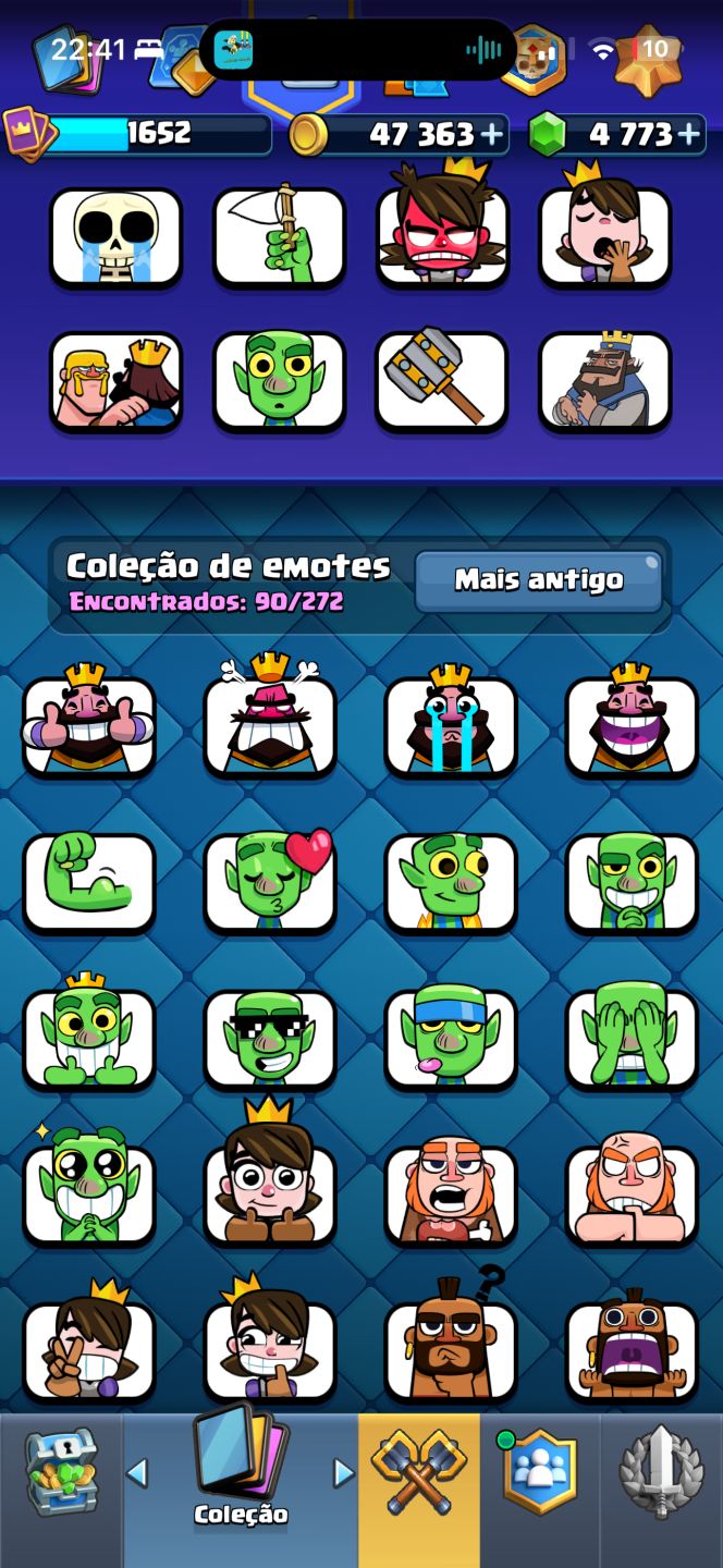 CONTA CLASH ROYALE 13.000 TROFÉUS