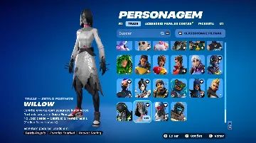 CONTA FORTNITE RARA 173 SKINS (TRAVIS SCOTT+PASSES CAPITULO 1+PACOTES ANTIGOS)