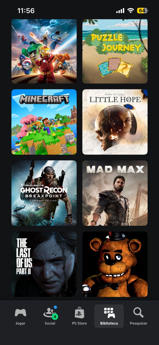 COMTA PSN COM MUITOS JOGOS