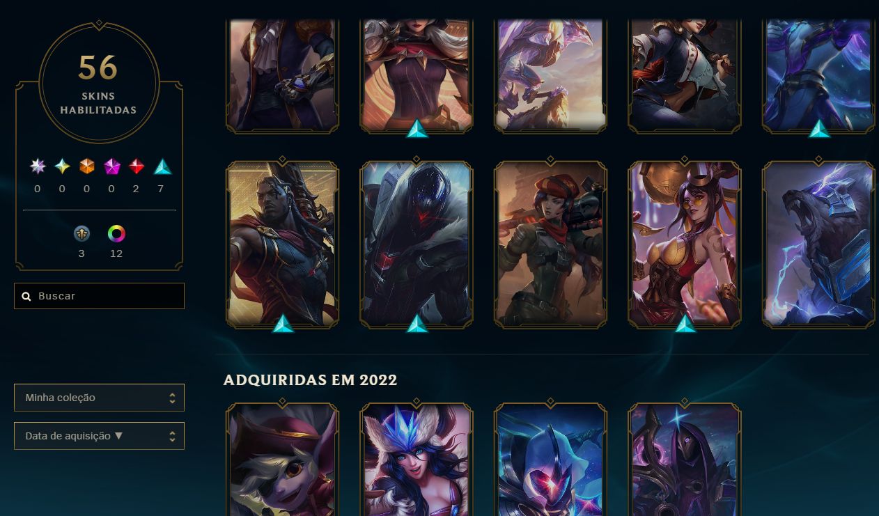 CONTA MAIN ADC MMR ESMERALDA SEM RANK ESSA SEASON