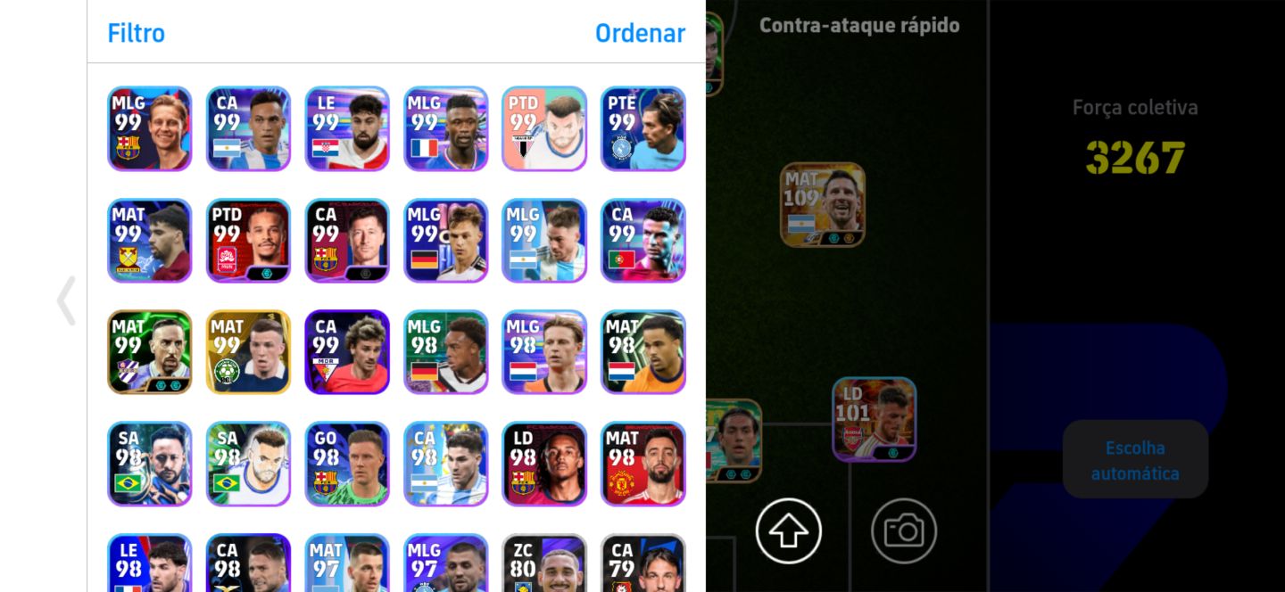 Conta efootball mobile