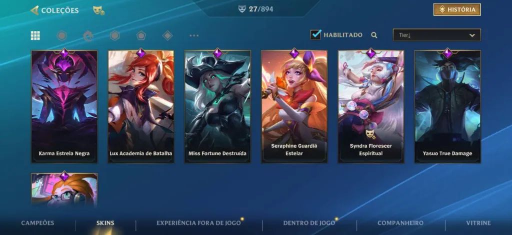 CONTA WILD RIFT PARA INICIANTES (SKINS DE FADINHA)