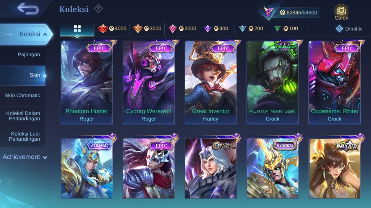 303 SKINS - FULL EMBLEMAS - FULL HEROIS