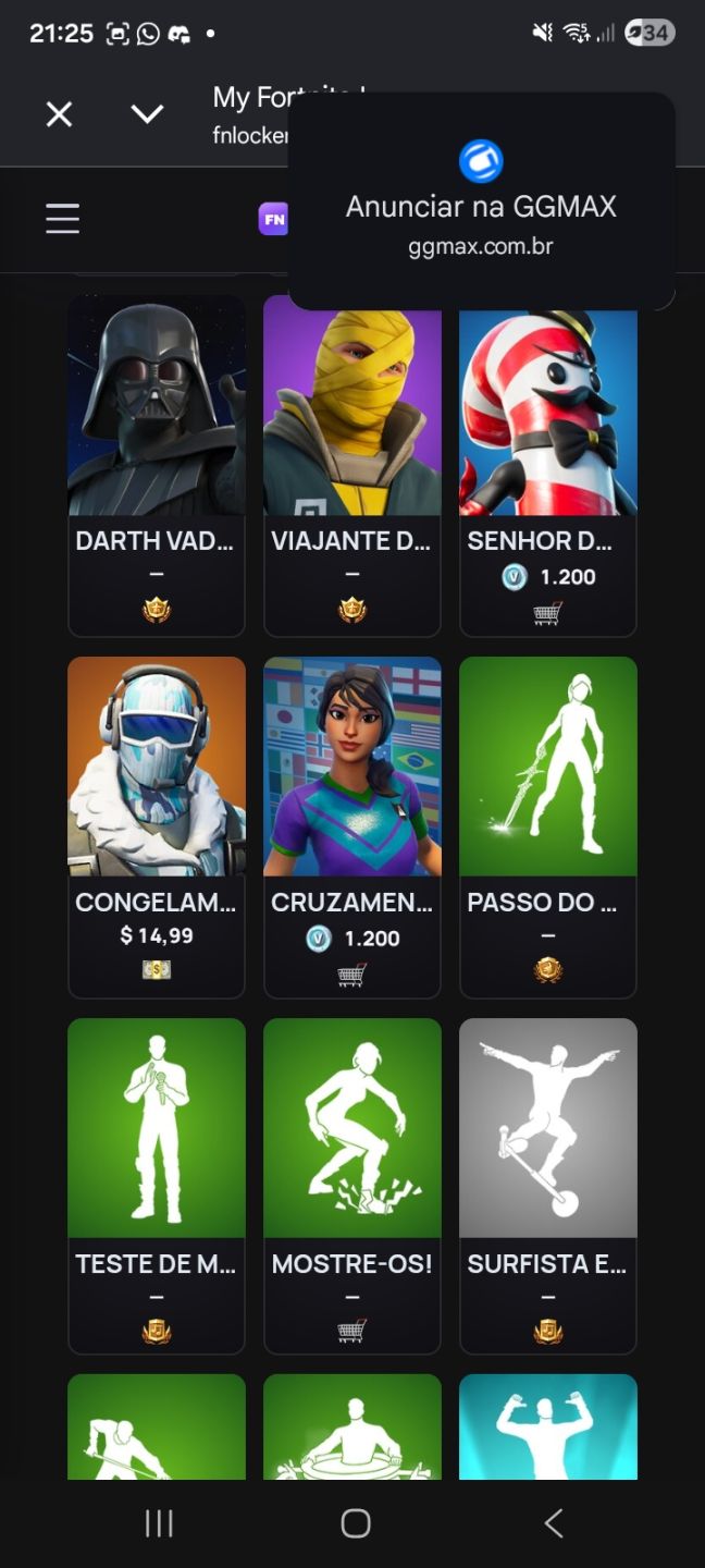 Conta fortnite antiga