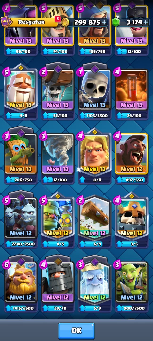 CONTA CLASH ROYALE ARENA 27 VERIFICADA