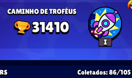 CONTA DE BRALW STARS 31.4K TROFÉUS 86 brawlers | 13 poder 11 | Corvo dracônico