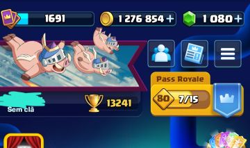 Conta clash royale 13200 trofeus