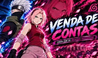 CONTAS FREE FIRE COM SKINS DO NARUTO | SAKURA, KAKASHI!