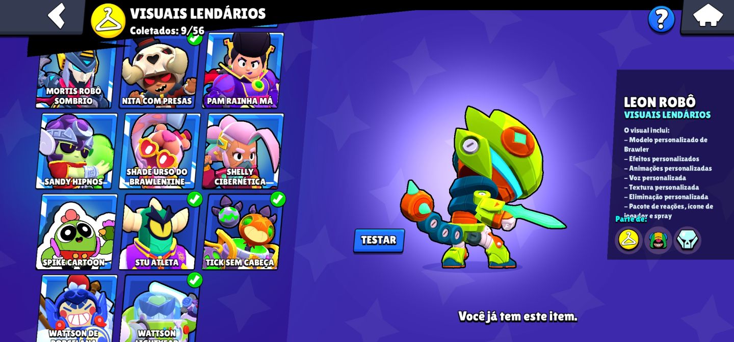 CONTA BRAWL STAR GEMADA