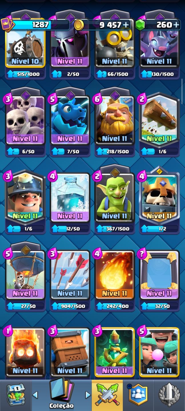Conta extremamente gemada no Clash Royale! Apelona, prontinha para upar!