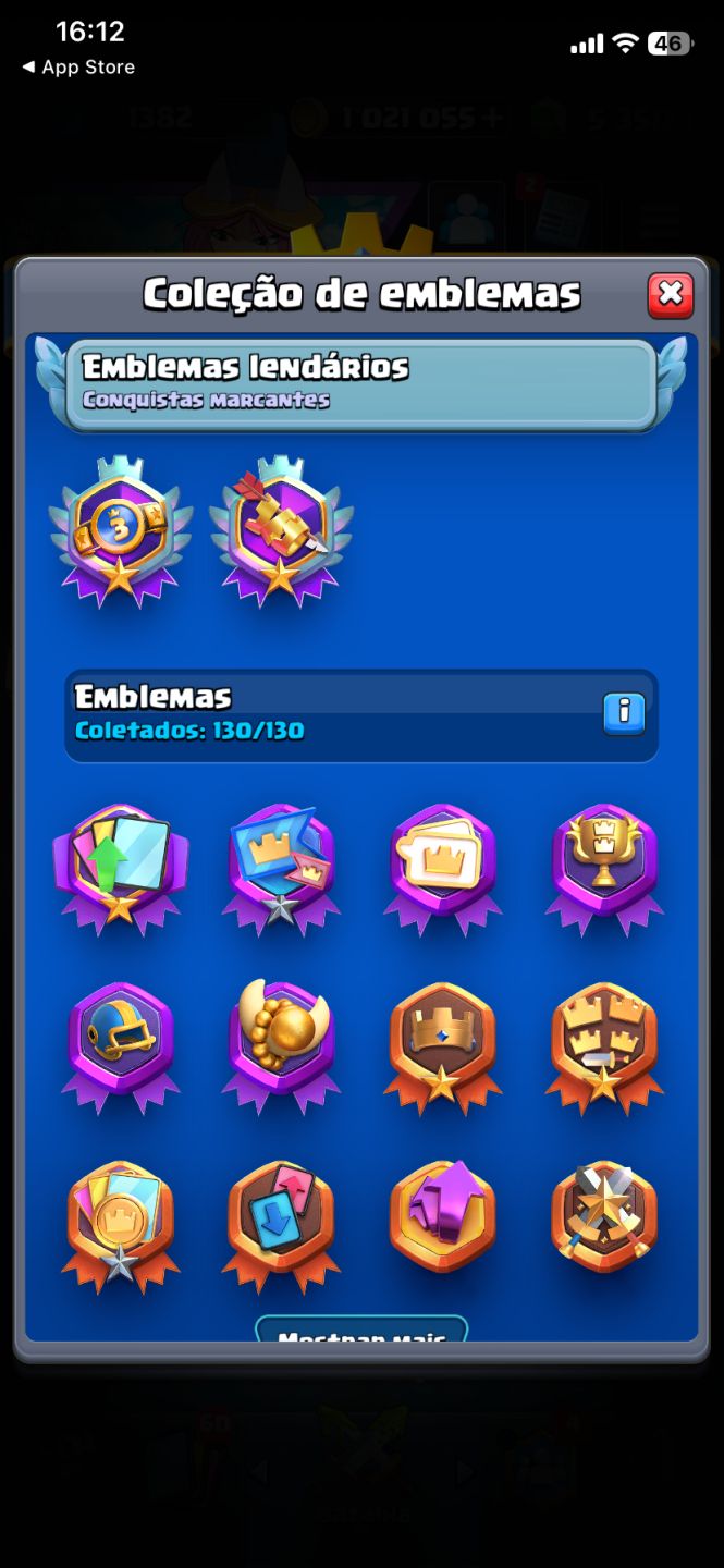 Conta Intermediária de Clash Royale