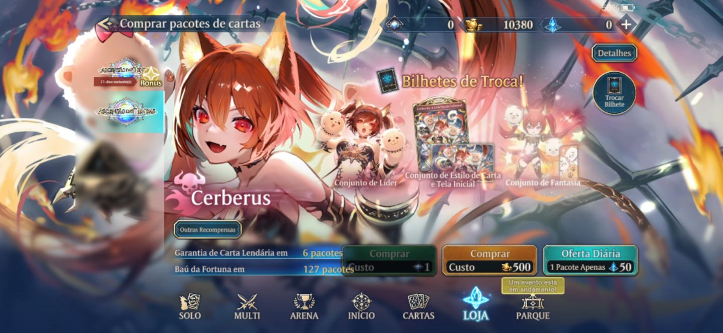 Conta convidado (guest) de shadowverse latino América level 15 com 130+ cards
