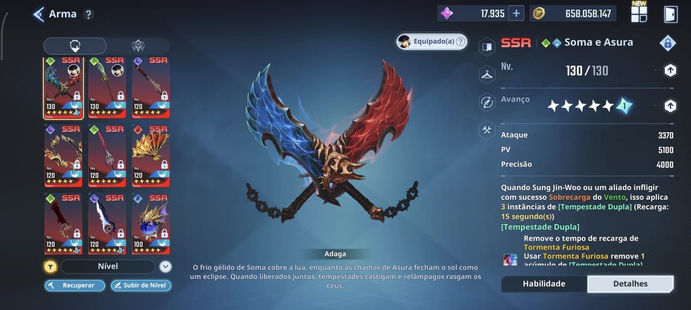 CONTA SOLO LEVELING: ARISE. LV 153, MYRO T2, POWER 4 KK E MEIO