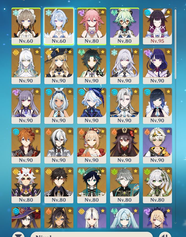 CONTA GENSHIN 35 T5 + SKINS, ARMAS 5 E CONTA HSR DE BRINDE!!