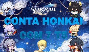 Conta Honkai: Star Rail com 7 T5